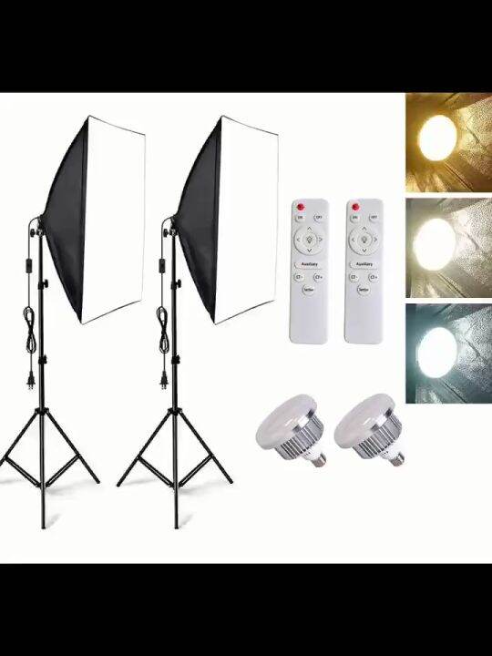 Softbox Photography Lighting Kit Professional Continuous Lighting