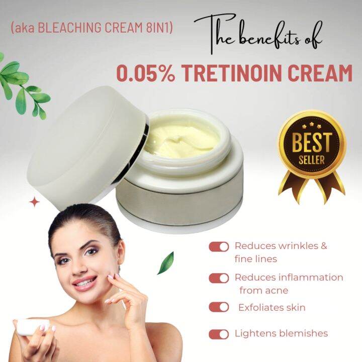 0.05% TRETINOIN BLEACHING CREAM 8IN1 50GRAMS | Lazada PH