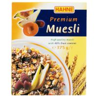 ฮาทเน่ มูสลี่ผลไม้รวม Hahne Premium Muesli Multifruits 375g.