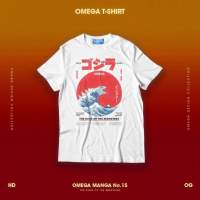 เสื้อยืด ลายการตูน พร้อมส่ง OMEGA ~ godzilla waves ( 15  )