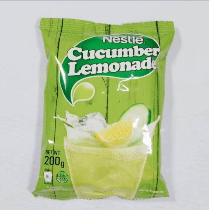 Nestle Cucumber Lemonade Powder Mix Fruit Drink 200g Lazada PH