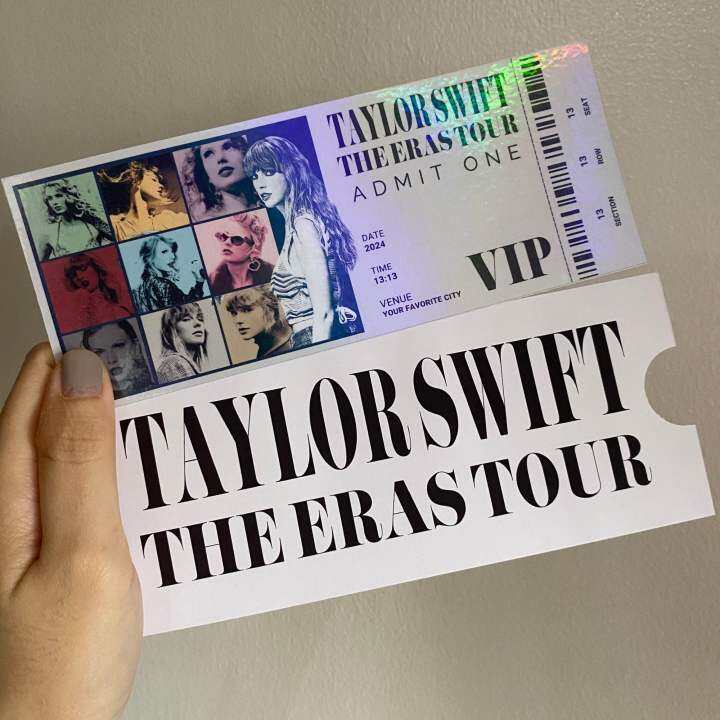 Taylor Swift The Eras Tour Ticket Souvenir With Sleeves Merch Fan 