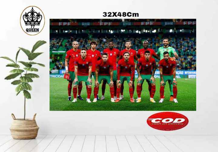 Poster Timnas Portugal Hiasan Dinding Poster Dinding Timnas Portugal