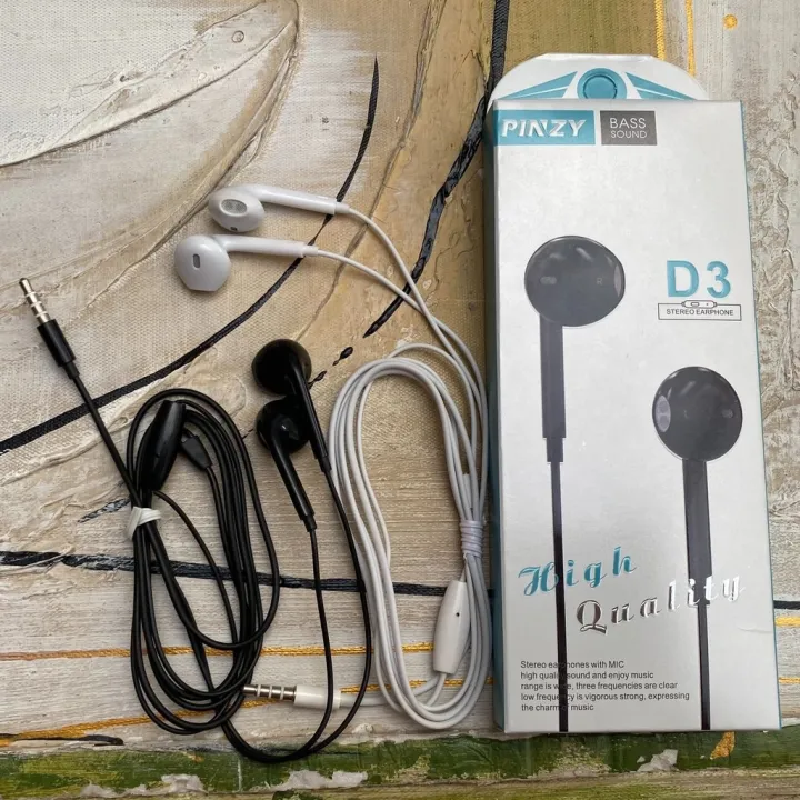 Universal Earphones High Quality Stereo with Mic Lazada PH