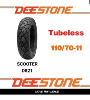 Deestone ยางนอกมอเตอร์ไซค์ ไม่ใช้ยD821 110/70-11