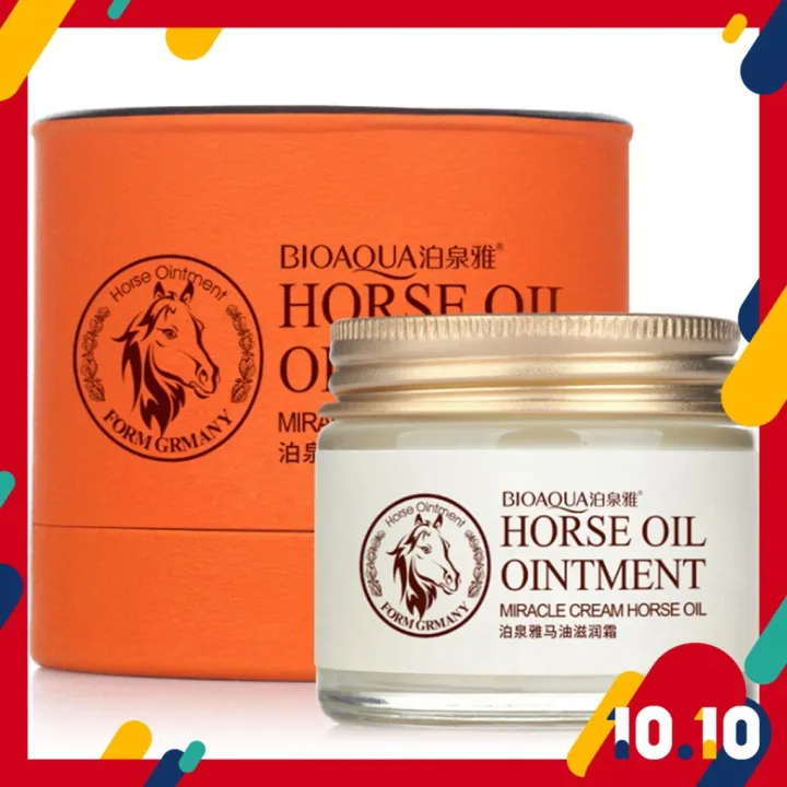 BIOAQUA Horse Oil Ointment Cream Anti Aging Scar For Face And Body 70g ...