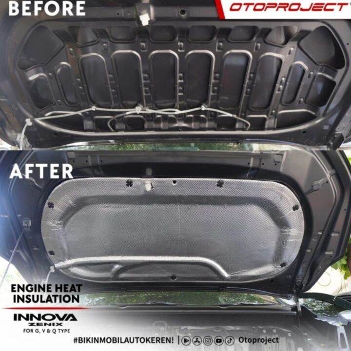 Peredam Mesin Engine Heat Insulation Otoproject Innova Zenix Lazada