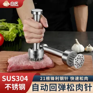 Stainless Steel Loose Meat Needle Steak Hammer Meat Tendon Breaker