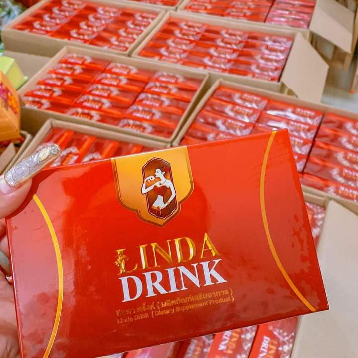 ลินดาดริ้งค์-linda-drink-ลินดาน้ำชง-ของแท้-1-กล่อง-10-ซอง