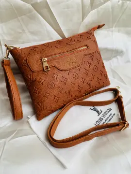 Jual Tas Selempang LV / Sling Bag Monogram Emboss Asli Kulit