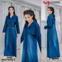 แม๊กซี่เดรสยีนส์ เดรสยีนส์ ชุดยีนส์แฟชั่น Dress jeans leonine MAY6403