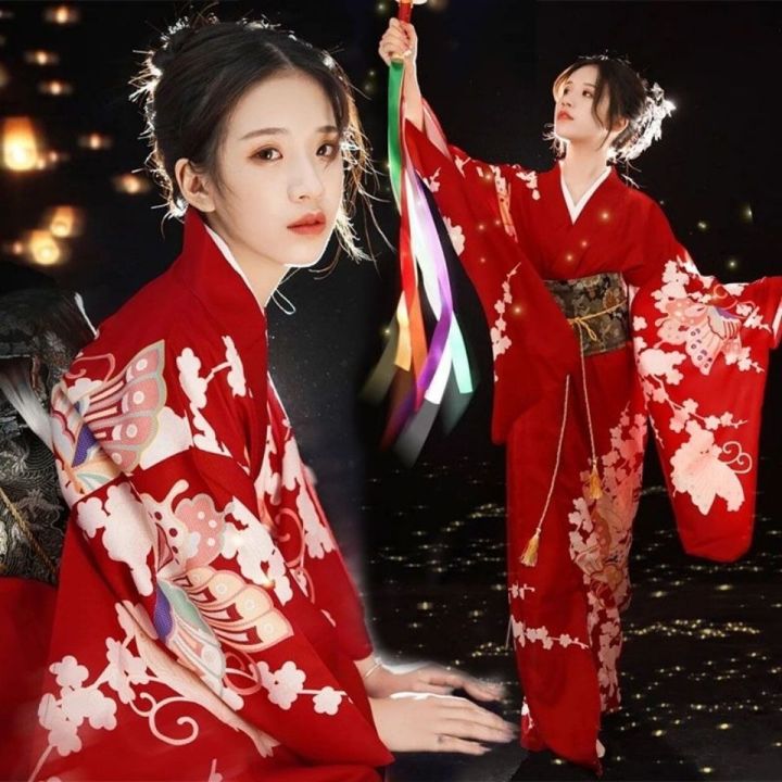 Kimono Nữ Trang Phục Lịch Sự Truyền Thống Nhật Bản Phong Cách Nhật Bản