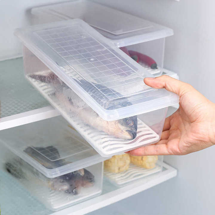 Food Fresh Storage Box Containers Kitchen Fridge Organizer Case