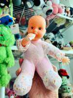 ตุ๊กตาทารก Baby Doll ขนาด 5-6 นิ้ว ดูดขวดนม ขาผ้า สภาพน่ารัก