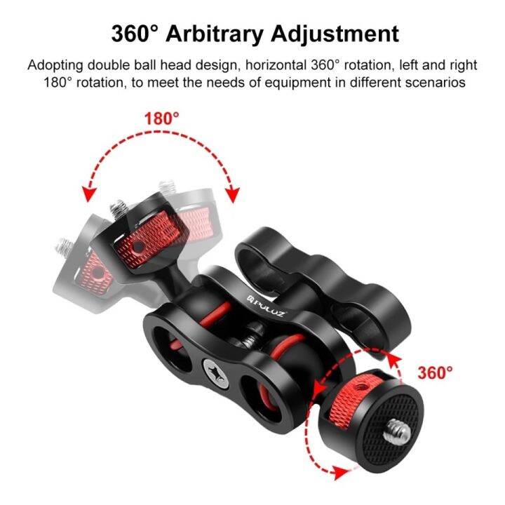 puluz-magic-arm-bracket-mount-1-4-inch-ball-head-magic-arm-for-dslr-rig-lcd-monitor-led-light-camera-accessories