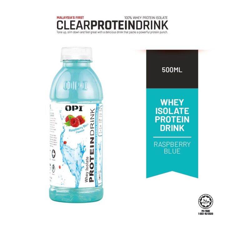 Raspberry Blue 🫐 OPI WHEY ISOLATE CLEAR PROTEIN 500ml Lazada