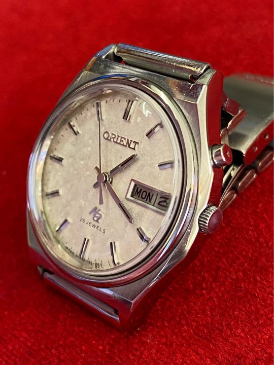 orient-ha-25-jewels-automatic-ตัวเรือนสแตนเลส-นาฬิกาผู้ชาย-มือสองของแท้