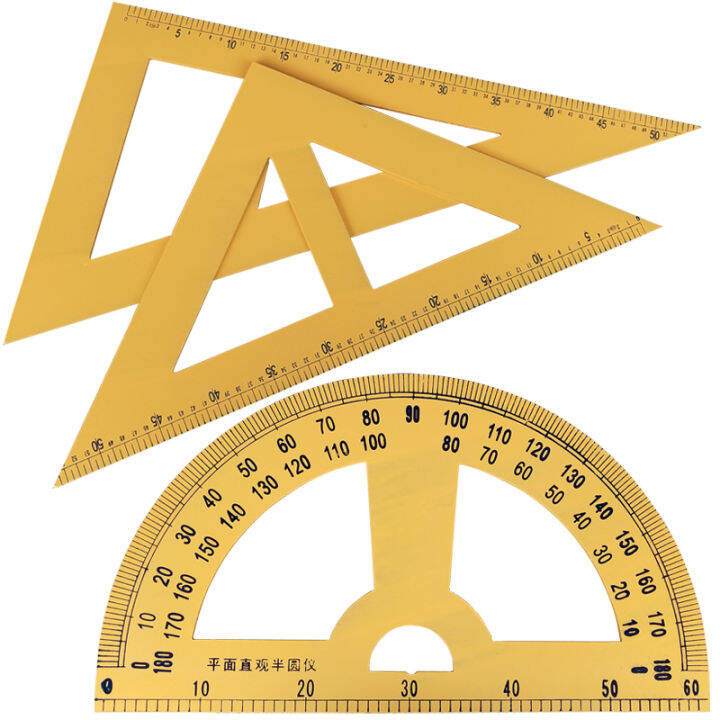 Teaching Teacher Uses Wooden Triangle Board Teaching Compasses Tool ...