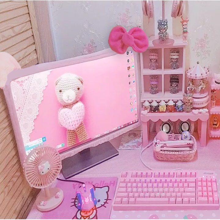 Hello Kitty Cute Cartoon Laptop Desktop Computer 14-32 Inch Dust Cover ...