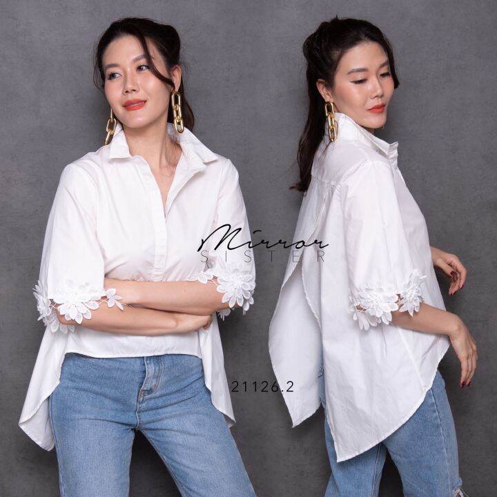 mirrorsister-21126-2-เสื้อเชิ้ตดีเทลถูกใจ-เสื้อคอปก-เสื้อทำงาน-เสื้อสีสดใส-เสื้อใส่สบาย-เสื้อออกงาน-เสื้อไปเที่ยว