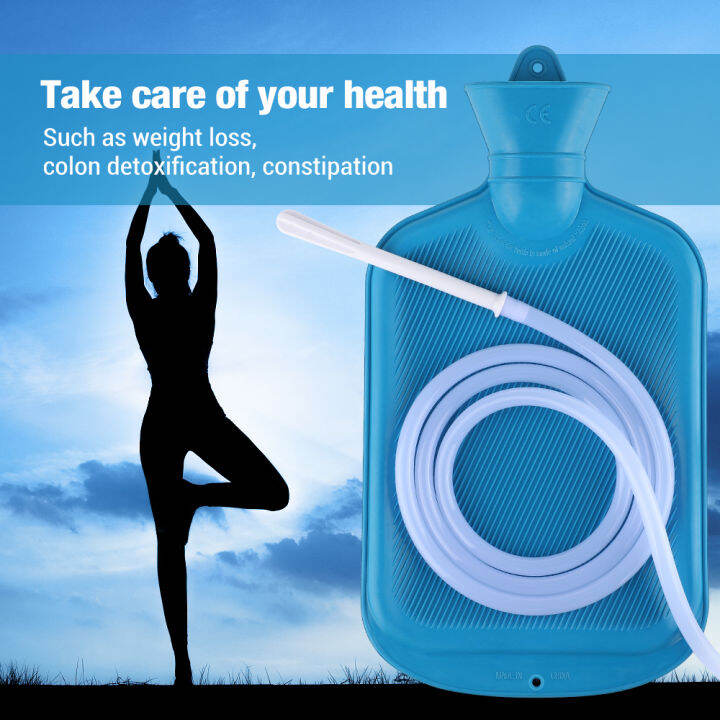 2L Enema Bag Kit with Hot Water Bag Cleansing Enemas Bidet Colon Detox