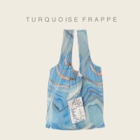 Wyllabrand กระเป๋าผ้าพลีท Turquoise frappe