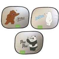 We Bare Bears ม่านบังแดดรถยนต์ ด้านข้างรถยนต์ ลิขสิทธิ์แท้ ( 1ชิ้น)