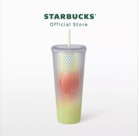 พร้อมส่ง‼️แก้วหนาม Starbucks Bling Iridescent Green Cold Cup 240z.