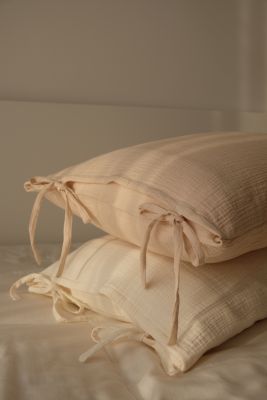 Cotton gauze pillowcase