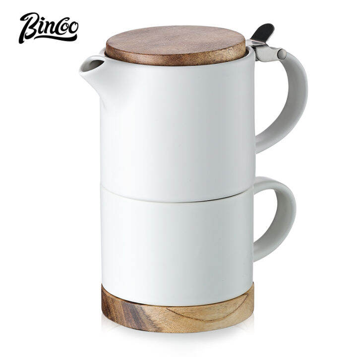 BINCOO Ceramic Teapot One Pot and One Cup Combination Set Home