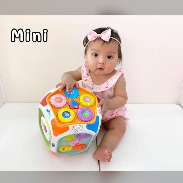 zolbabyworld-ของแท้-กล่องกิจกรรม7ด้าน-bonbebe-7-in1-edu-cube