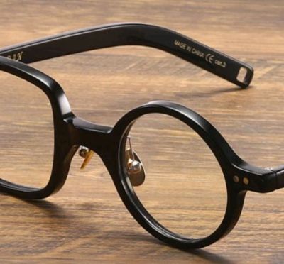 แว่นตากรอบ กรอบแว่นตา ACETATE😎กลมL+เหลี่ยมR🤓 กรอบแว่นตากลมเหลี่ยม แว่นตากลมเหลี่ยม แว่นตา
