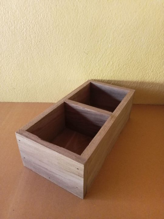 กล่องใส่ของไม้สักเก่า-กล่องใส่เครื่องประดับ-กล่องเอนกประสงค์-กล่องวางบนโต๊ะทำงาน