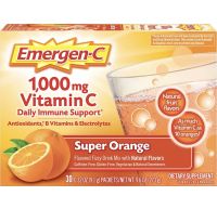 ?พร้อมส่ง?? Emergen-C 1000mg Vitamin C Powder for Daily Immune Support รส Super Orange 30ซอง