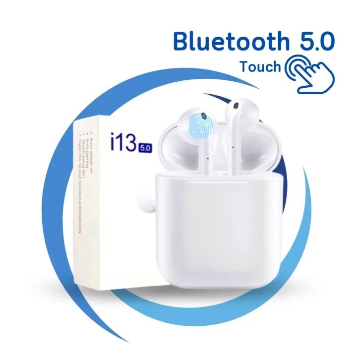 ประกัน6เดือน-หูฟังบลูทูธ-tws-i13-หูฟังbluetooth-tws-nbsp-earbuds-พร้อมกล่องชาร์จ-หูฟังบลูทูธไร้สาย-bluetooth-v5-0-หูฟังไร้สาย-ใช้ได้ทุกรุ่น