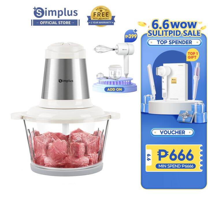 Simplus Blenders Grinders Food Processors Electric Meat Grinders Food