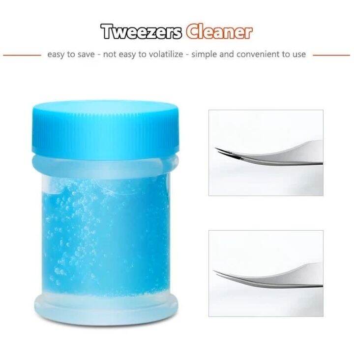Eyelash Extension Tweezers Cleaner 40g Liquid Tools Cleaner Sponge Ball