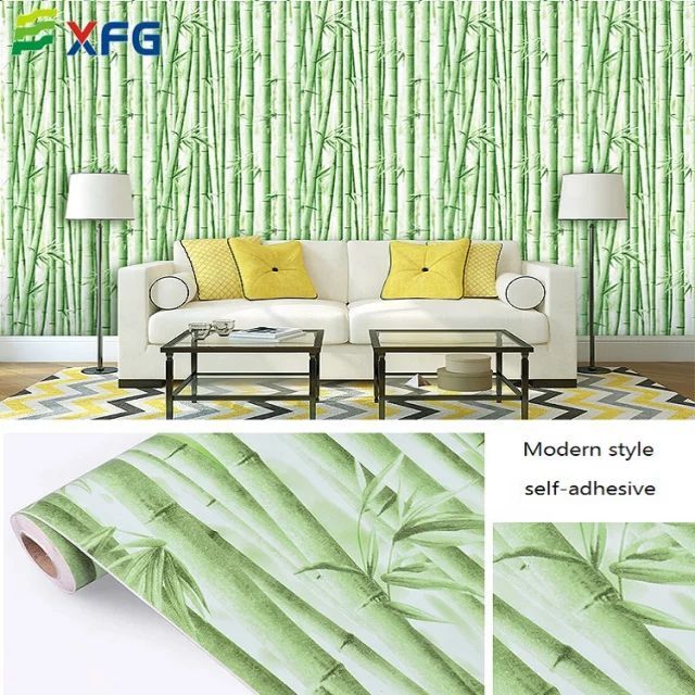 Wallpaper Dinding Motif Bambu Hijau Muda | Lazada Indonesia