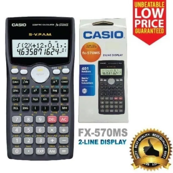 Ready Stock!! Casio 570 MS Scientific Calculator Lazada