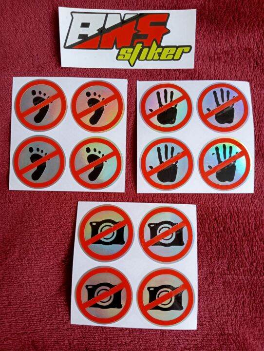 Stiker Cutting Peringatan Hologram Lazada Indonesia