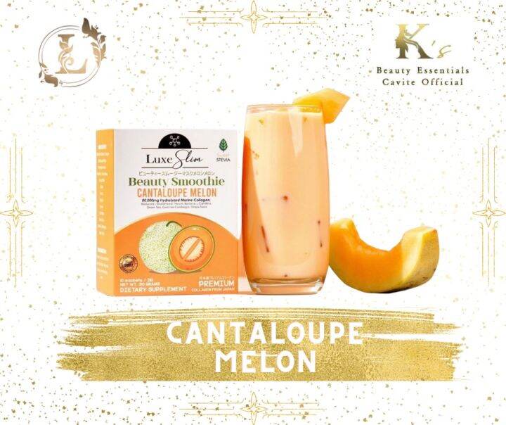 Luxe Slim Beauty Smoothie Cantaloupe Melon (80,000mg Hydrolyzed Marine