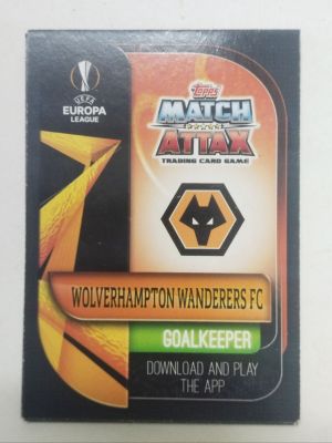 Card Football Matchattax Wolverhampton 2019