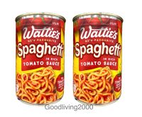 (Free shipping) (x2 Cans) Watties Spaghetti in rich tomato sauce 420 g วัตตี้ สปาเก็ตตี้ ในซอสมะเขือเทศ 420 กรัม