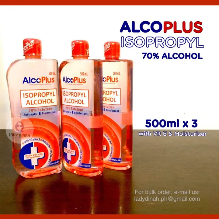 Alcoplus Isopropyl 500ml Alcohol Set Of 3 Lazada Ph