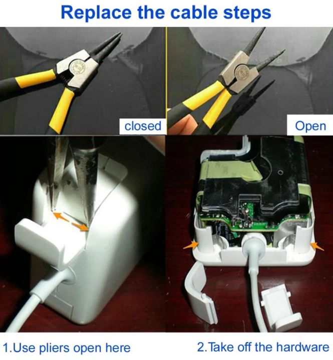 พร้อมส่งจากไทย-สายสำหรับซ่อม-adapter-macbook-magsafe1-2-dc-cable-45w-60w-85w