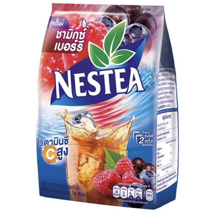 Nestea เนสที ชามิกซ์เบอร์รี่ ปรุงสำเร็จ ชนิดผง 12.5g x18ซอง ชาซอง