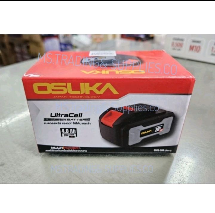 แบตเตอรี่เครื่องตัดหญ้า OSUKA 20V 4Ah แบตเตอรี่ OSUKA รุ่น OSCB-204

ความจุ 4.0AH 20V

LITHIUM-ION