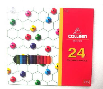 สีไม้ ยี่ห้อ colleen 24สี ชนิดยาว