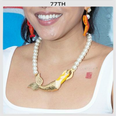 77th-mermaid necklace สร้อยรูปนางเงือก