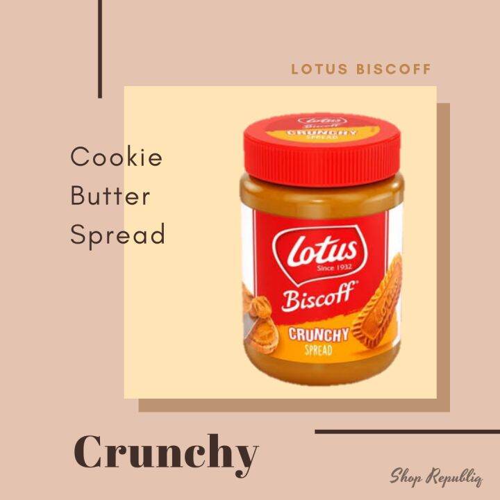 Lotus Biscoff Cookie Butter Spread Crunchy 380 grams Imported from USA